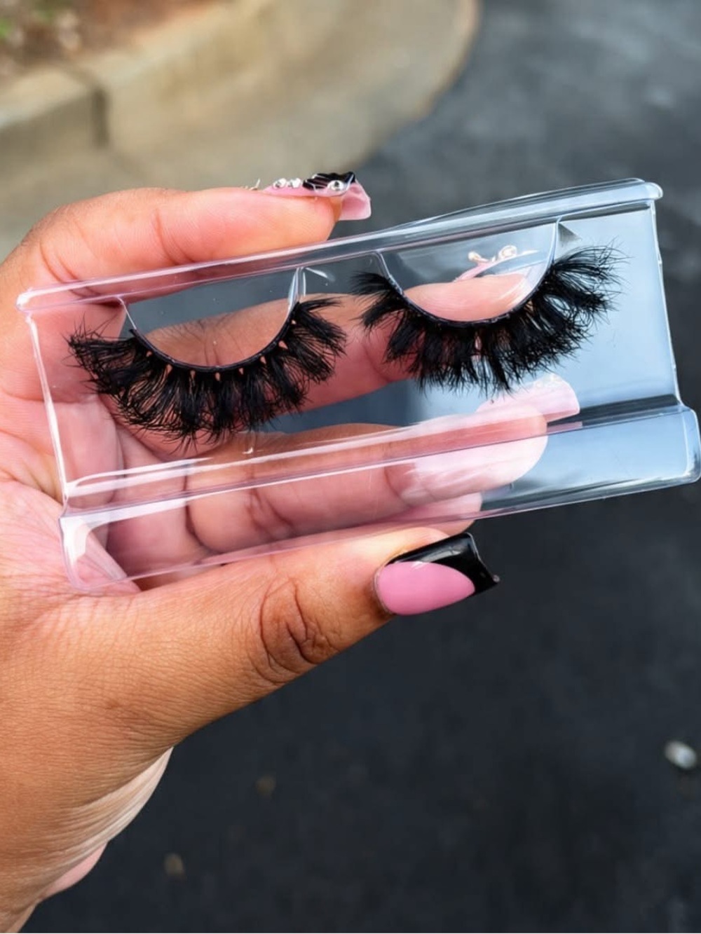 False Eyelash Duo - Black Dramatic Mink Lashes
